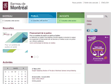 Tablet Screenshot of barreaudemontreal.qc.ca
